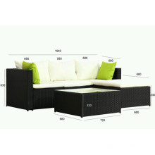 Beliebteste Rattan Sofa Set mit Tisch